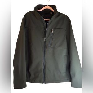 Calvin Klein Men’s Jacket XL Green Softshell Water Resistant‎ 4-Way Stretch NWOT